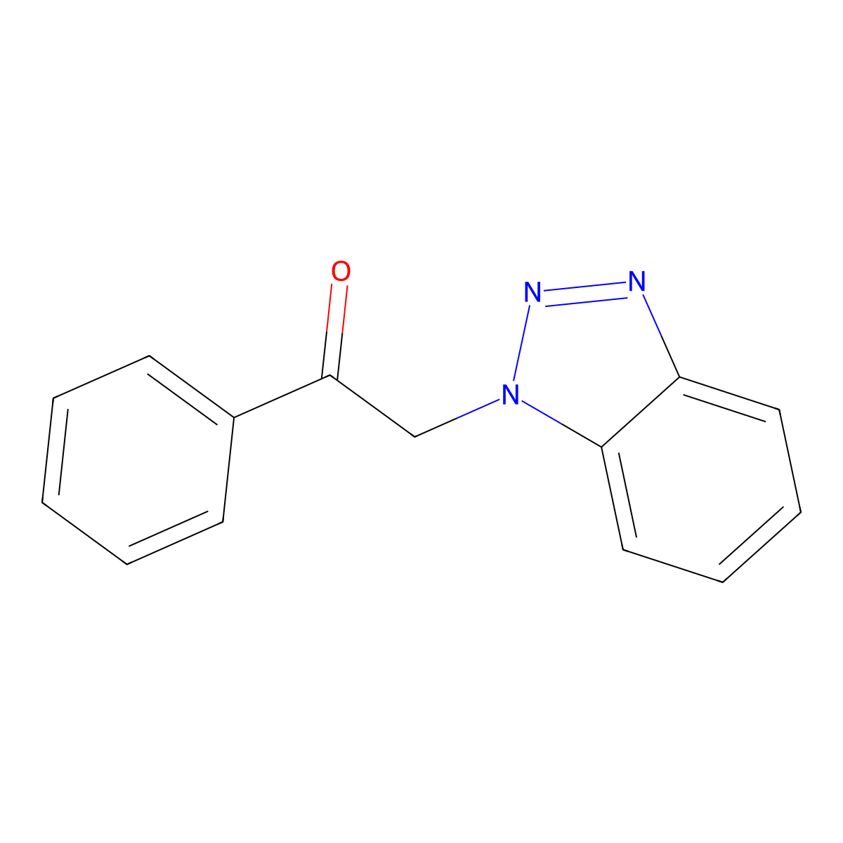 2-(1H-1,2,3-Benzotriazol-1-yl)-1-phenylethan-1-one molecular structure, CAS 127876-36-2