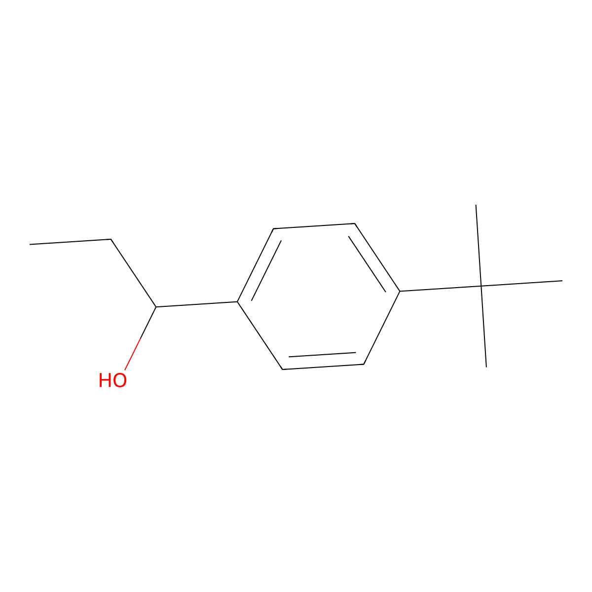 1-(4-Tert-butylphenyl)propan-1-ol molecular structure, CAS 127896-25-7