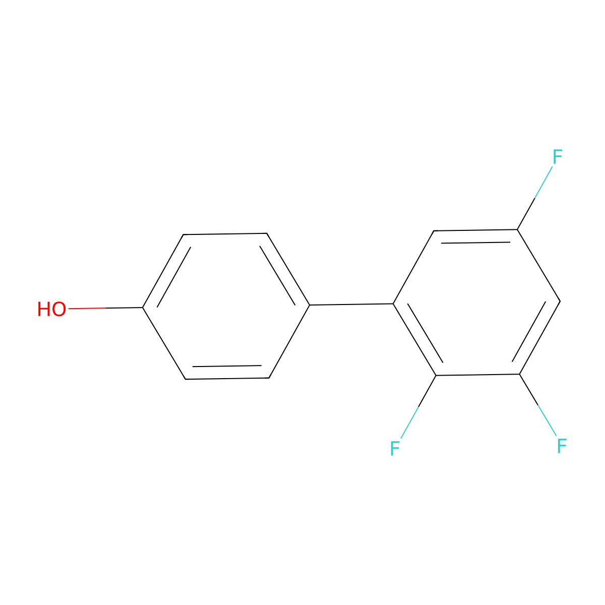 2',3',5'-Trifluoro-[1,1'-biphenyl]-4-ol molecular structure, CAS 1279015-83-6