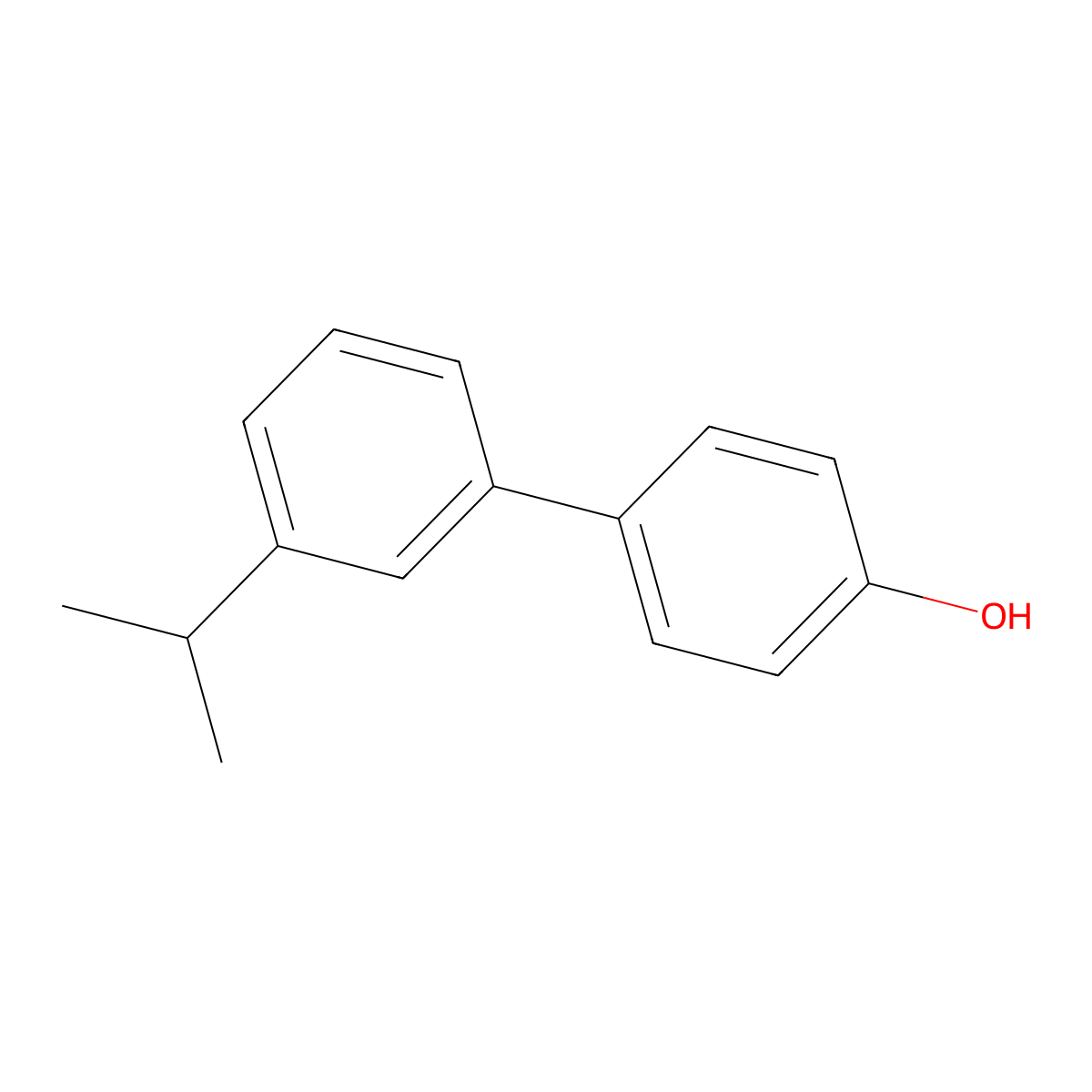 3'-Isopropyl-[1,1'-biphenyl]-4-ol molecular structure, CAS 1279015-85-8