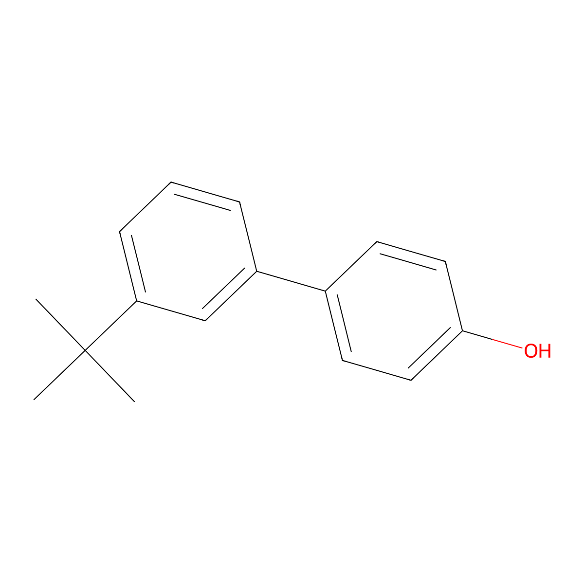 3'-(1,1-Dimethylethyl)[1,1'-biphenyl]-4-ol molecular structure, CAS 1279015-94-9