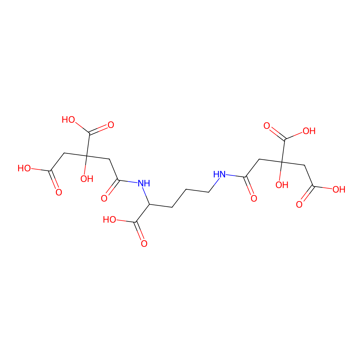 (2S,2'S)-2,2'-[[(1R)-1-Carboxy-1,4-butanediyl]bis[imino(2-oxo-2,1-ethanediyl)]]bis[2-hydroxybutanedioic acid] molecular structure, CAS 127902-98-1