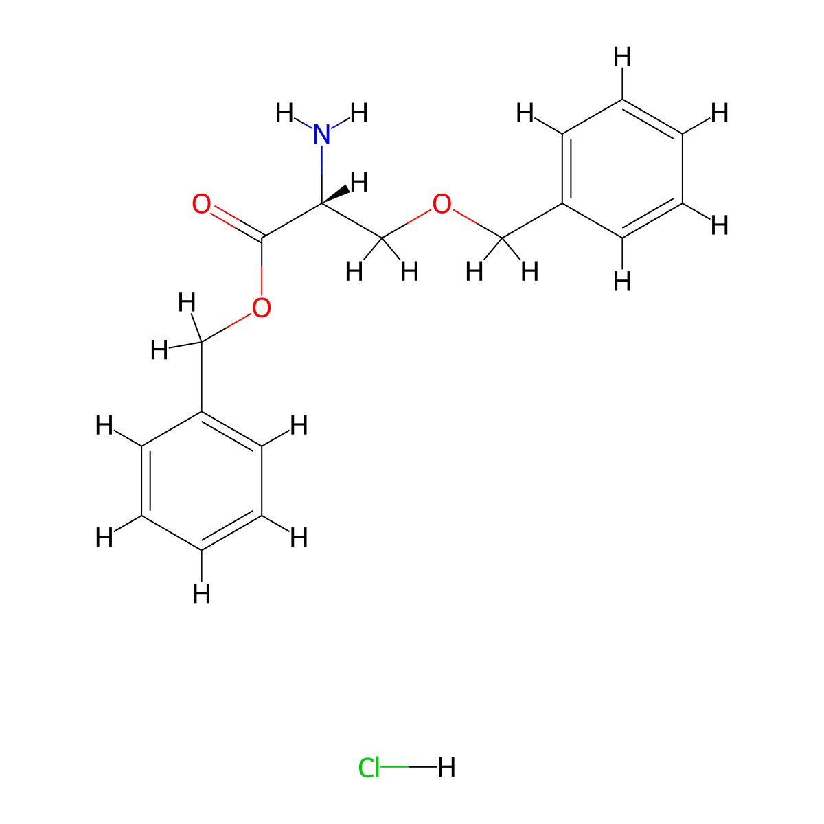 o-Benzyl-d-serine benzyl ester hcl molecular structure, CAS 1279028-21-5