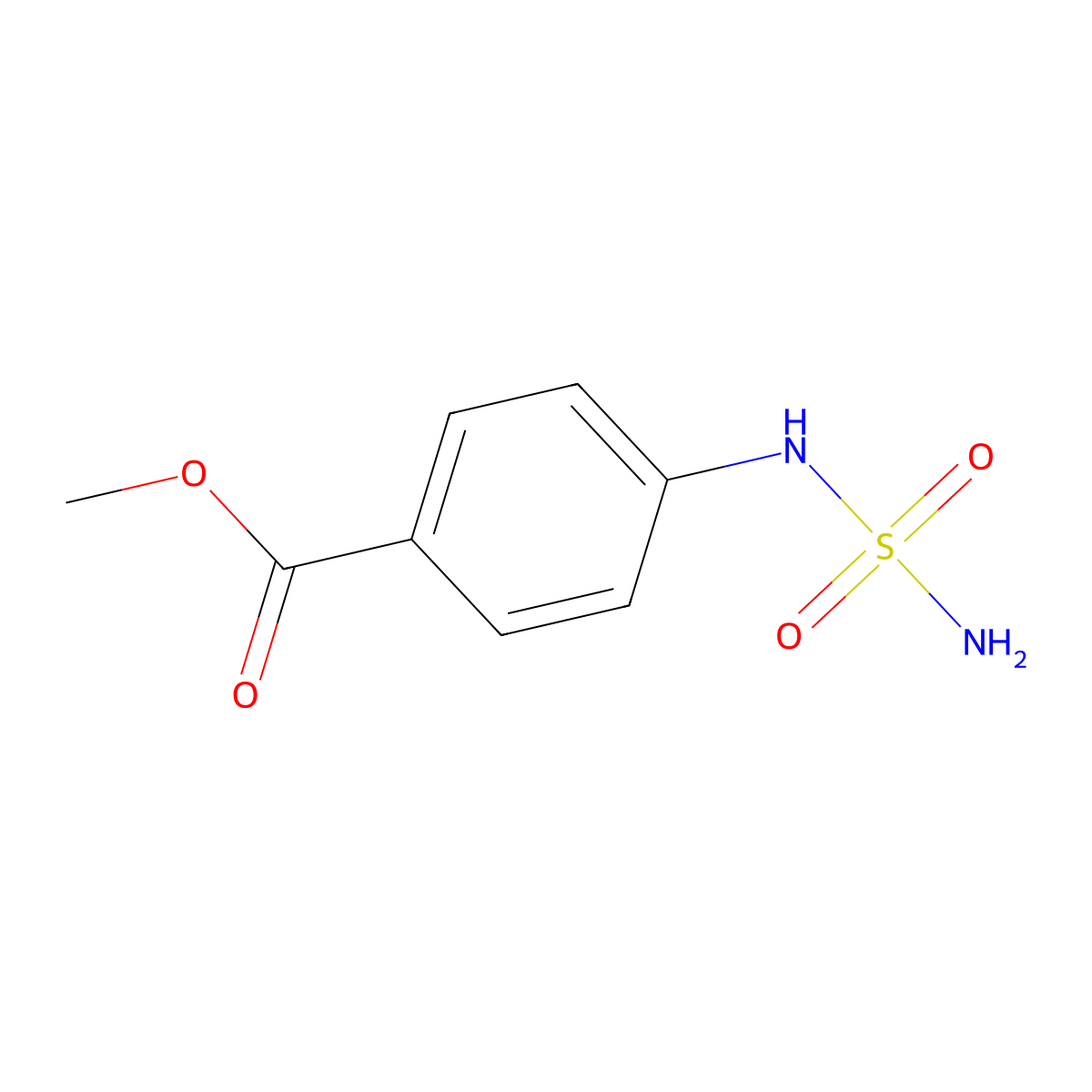 Methyl 4-(sulfamoylamino)benzoate molecular structure, CAS 127903-04-2