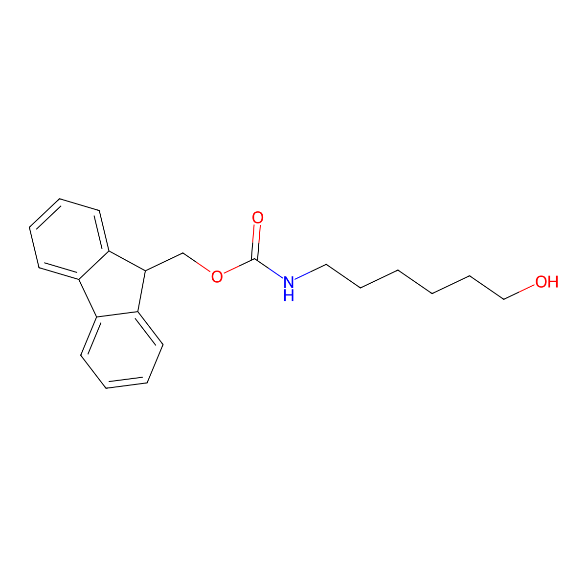 6-(Fmoc-amino)-1-hexanol molecular structure, CAS 127903-20-2