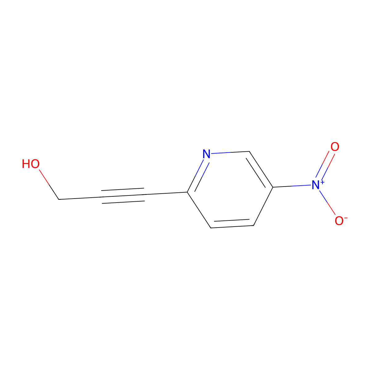 3-(5-Nitropyridin-2-yl)prop-2-yn-1-ol molecular structure, CAS 1279130-84-5