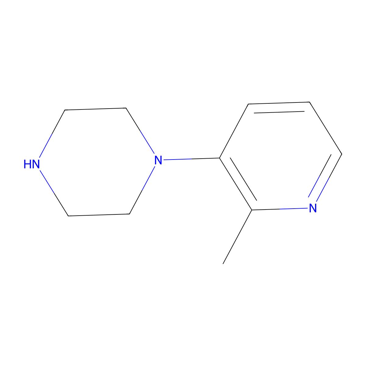 1-(2-Methylpyridin-3-yl)piperazine molecular structure, CAS 1279200-19-9
