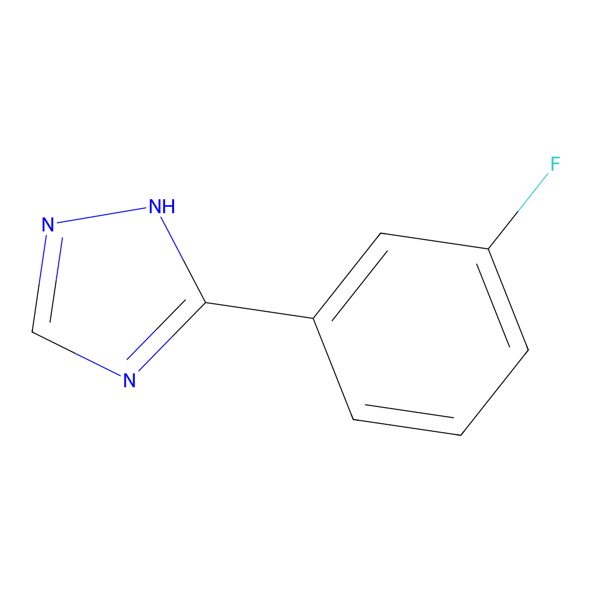 3-(3-Fluorophenyl)-4H-1,2,4-triazole molecular structure, CAS 1279202-08-2