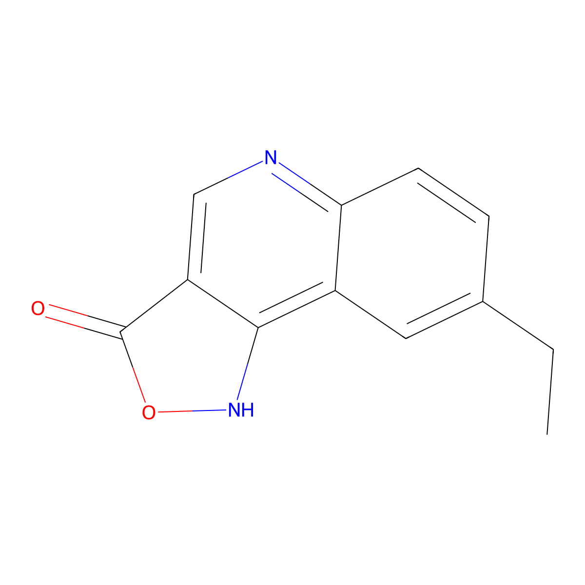 8-Ethylisoxazolo[4,3-c]quinolin-3(1H)-one molecular structure, CAS 1279204-68-0