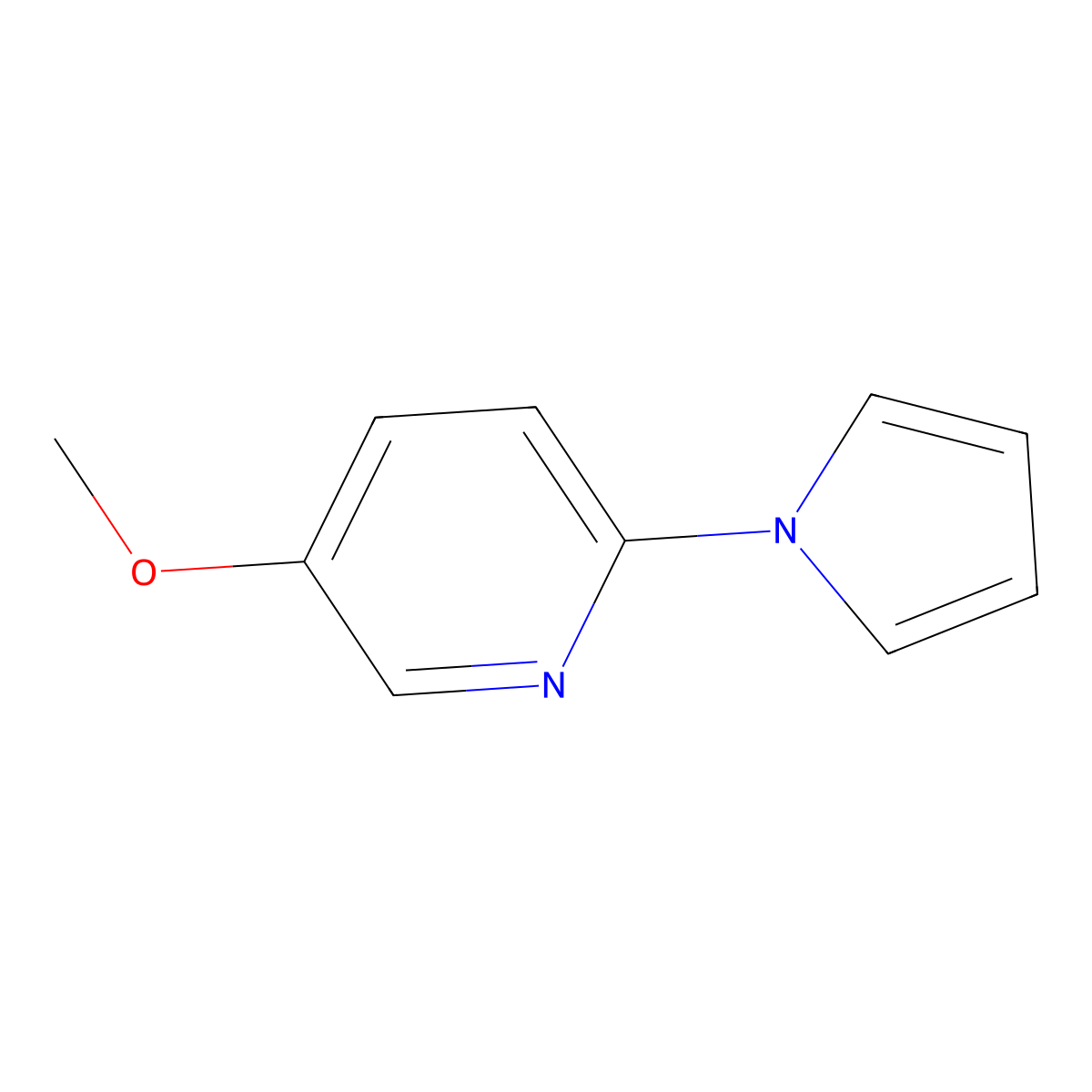 5-Methoxy-2-(1H-pyrrol-1-yl)pyridine molecular structure, CAS 1279204-97-5