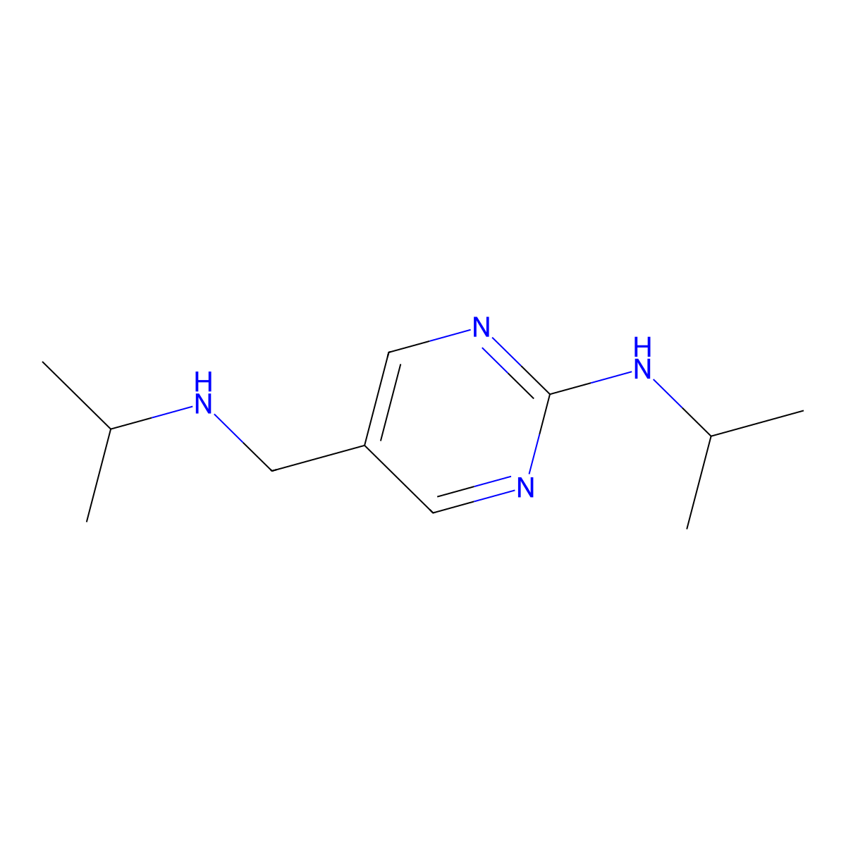 N-Isopropyl-5-((isopropylamino)methyl)pyrimidin-2-amine molecular structure, CAS 1279207-23-6