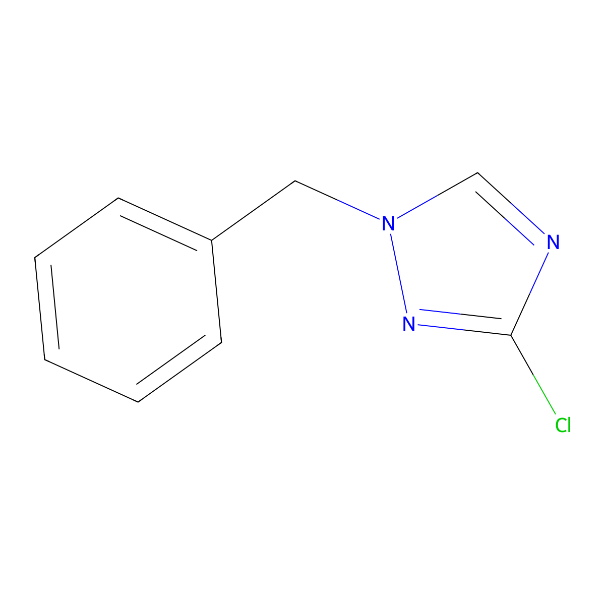1-benzyl-3-chloro-1H-1,2,4-triazole molecular structure, CAS 1279219-28-1
