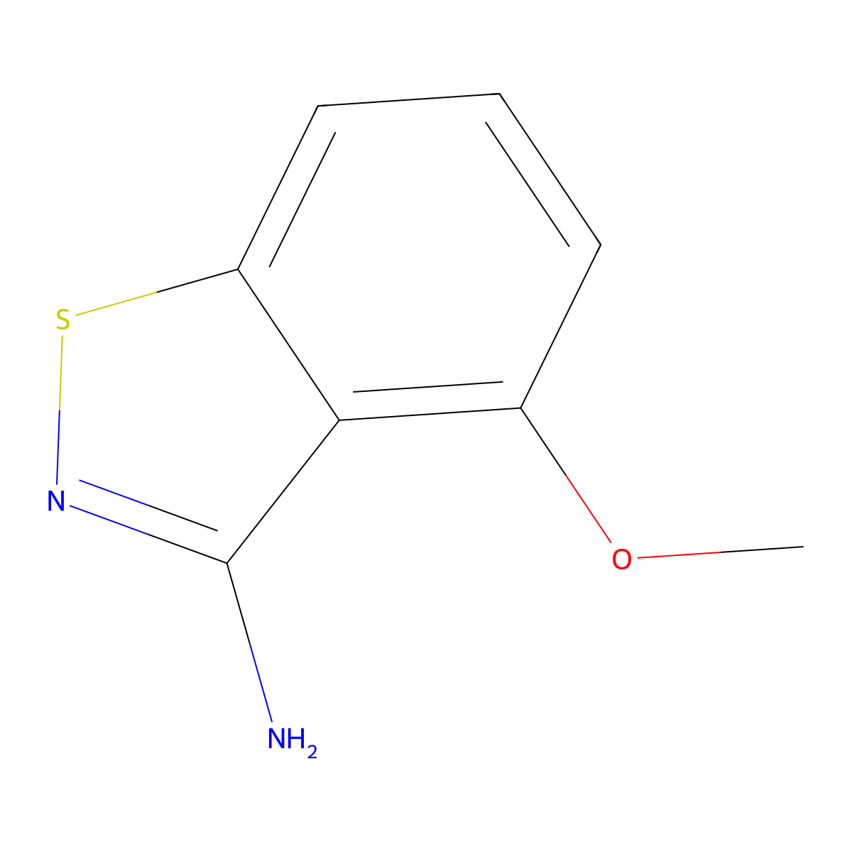 4-Methoxybenzo[d]isothiazol-3-amine molecular structure, CAS 127952-01-6