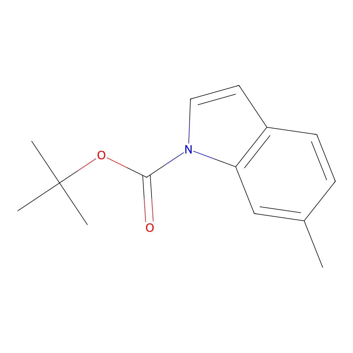 tert-Butyl 6-methyl-1H-indole-1-carboxylate molecular structure, CAS 127956-24-5
