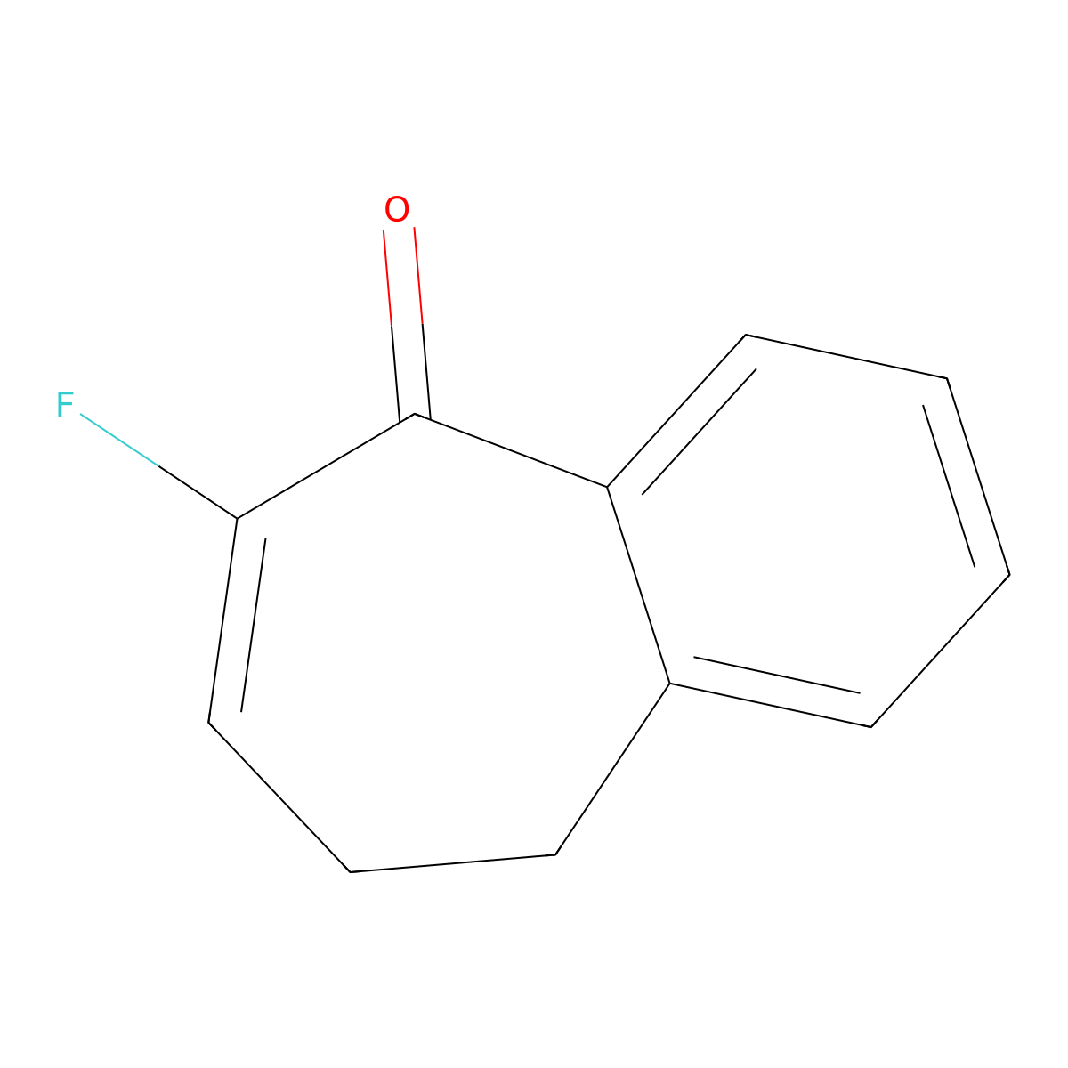 6-Fluoro-8,9-dihydro-5H-benzo[7]annulen-5-one molecular structure, CAS 127956-66-5