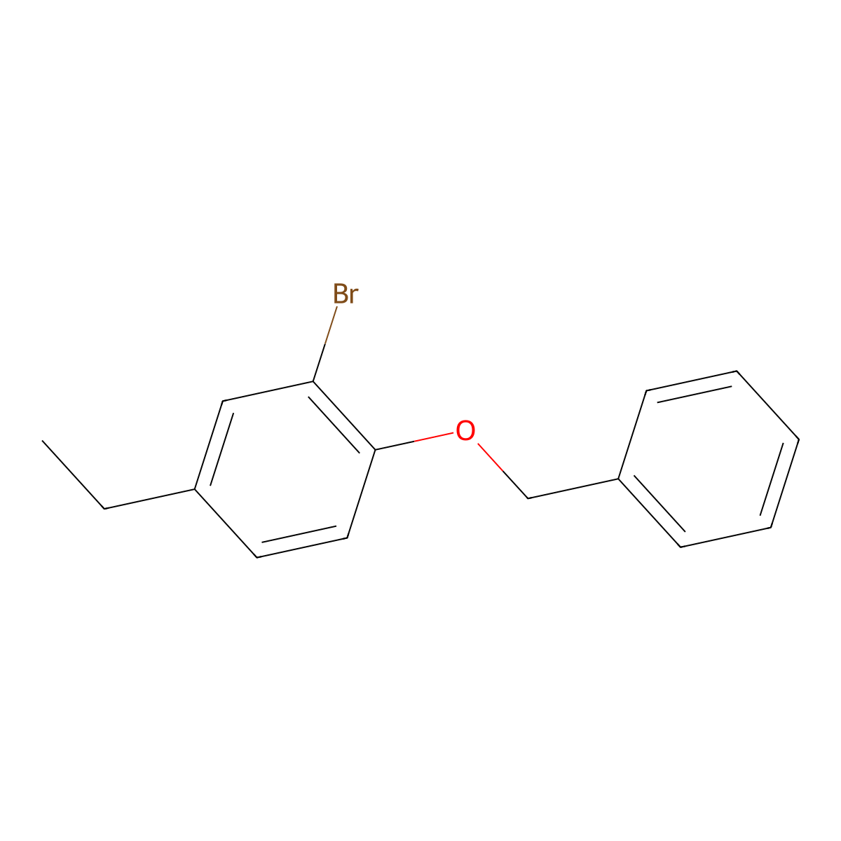 1-(Benzyloxy)-2-bromo-4-ethylbenzene molecular structure, CAS 127971-99-7