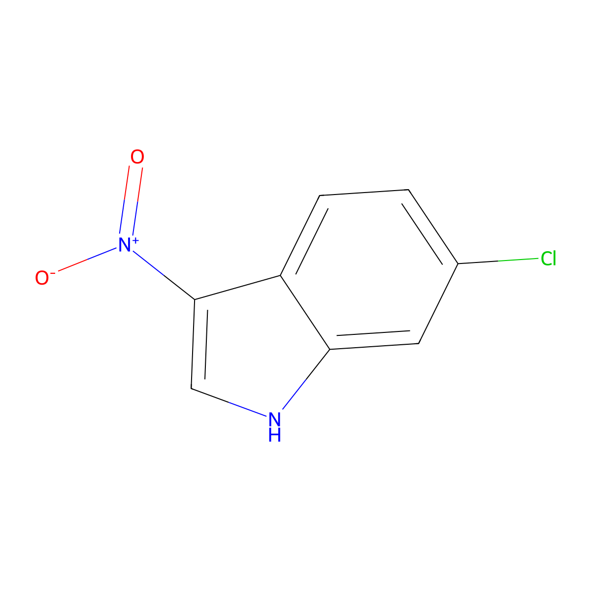 6-Chloro-3-nitro-1h-indole molecular structure, CAS 1279718-94-3