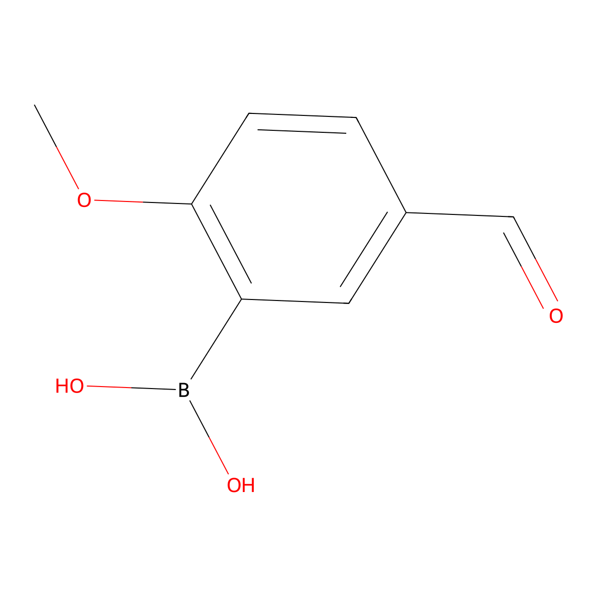 5-Formyl-2-methoxyphenylboronic acid molecular structure, CAS 127972-02-5