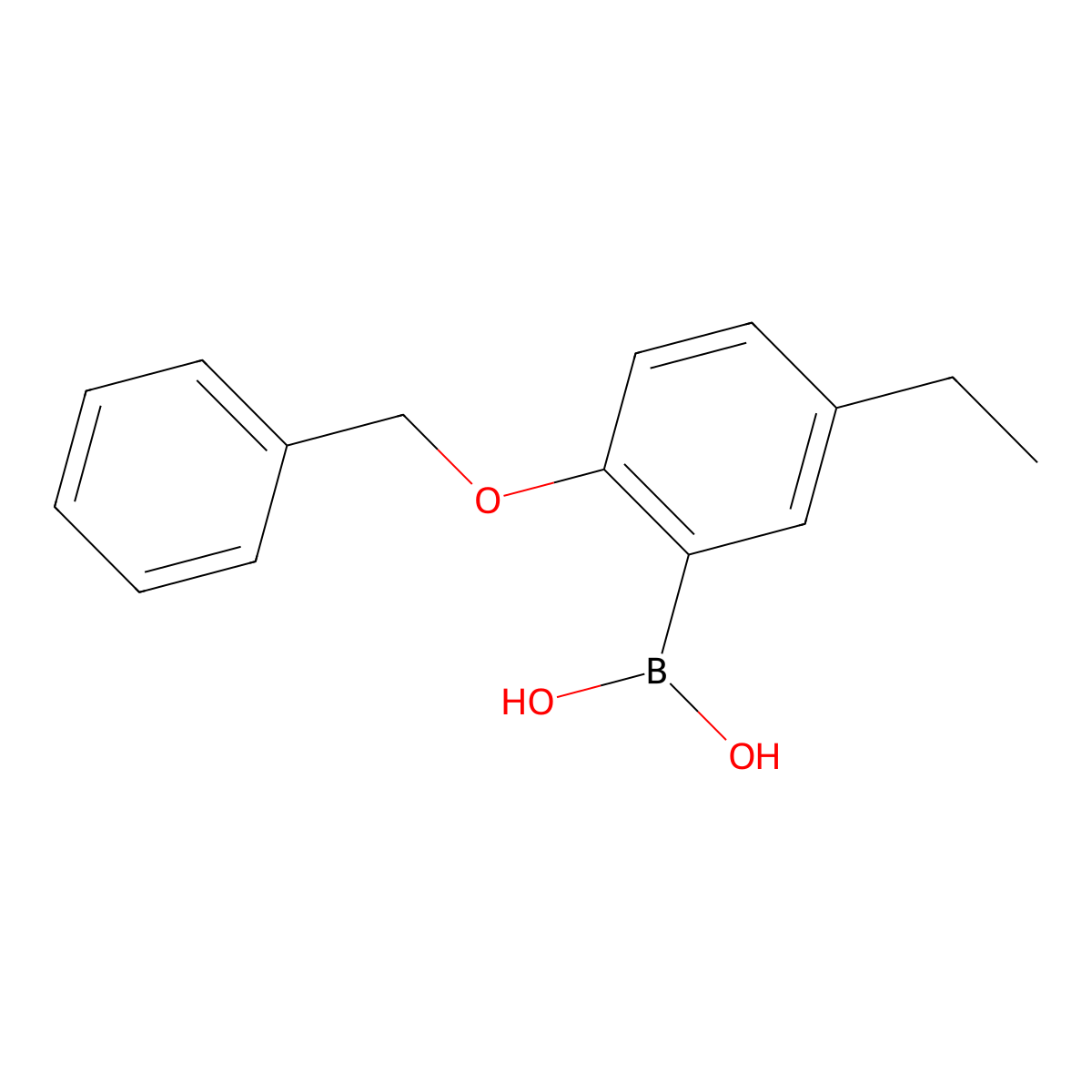 (2-(Benzyloxy)-5-ethylphenyl)boronic acid molecular structure, CAS 127972-18-3