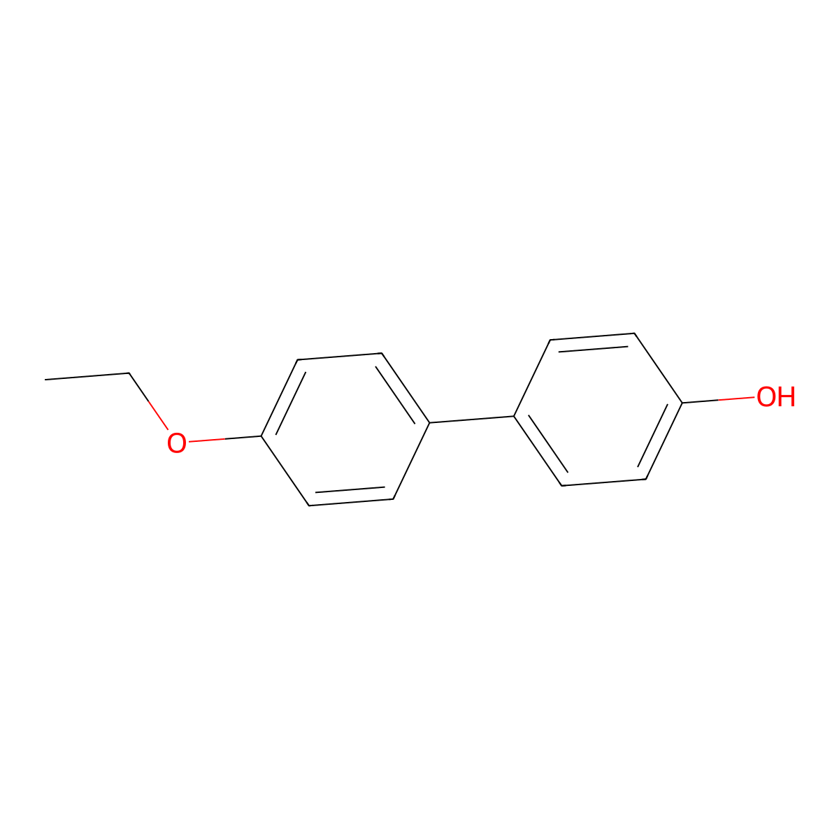 4-Ethoxy-4'-hydroxybiphenyl molecular structure, CAS 127972-27-4