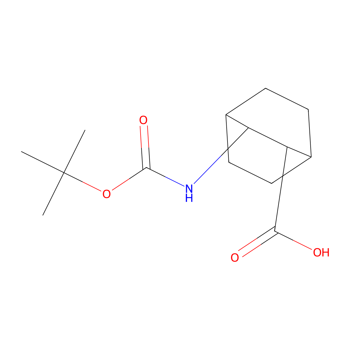 (2S,3S)-3-{[(tert-butoxy)carbonyl]amino}bicyclo[2.2.2]octane-2-carboxylic acid molecular structure, CAS 1279724-42-3