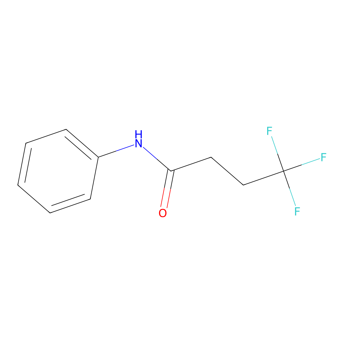 4,4,4-Trifluoro-N-phenylbutanamide molecular structure, CAS 127977-39-3