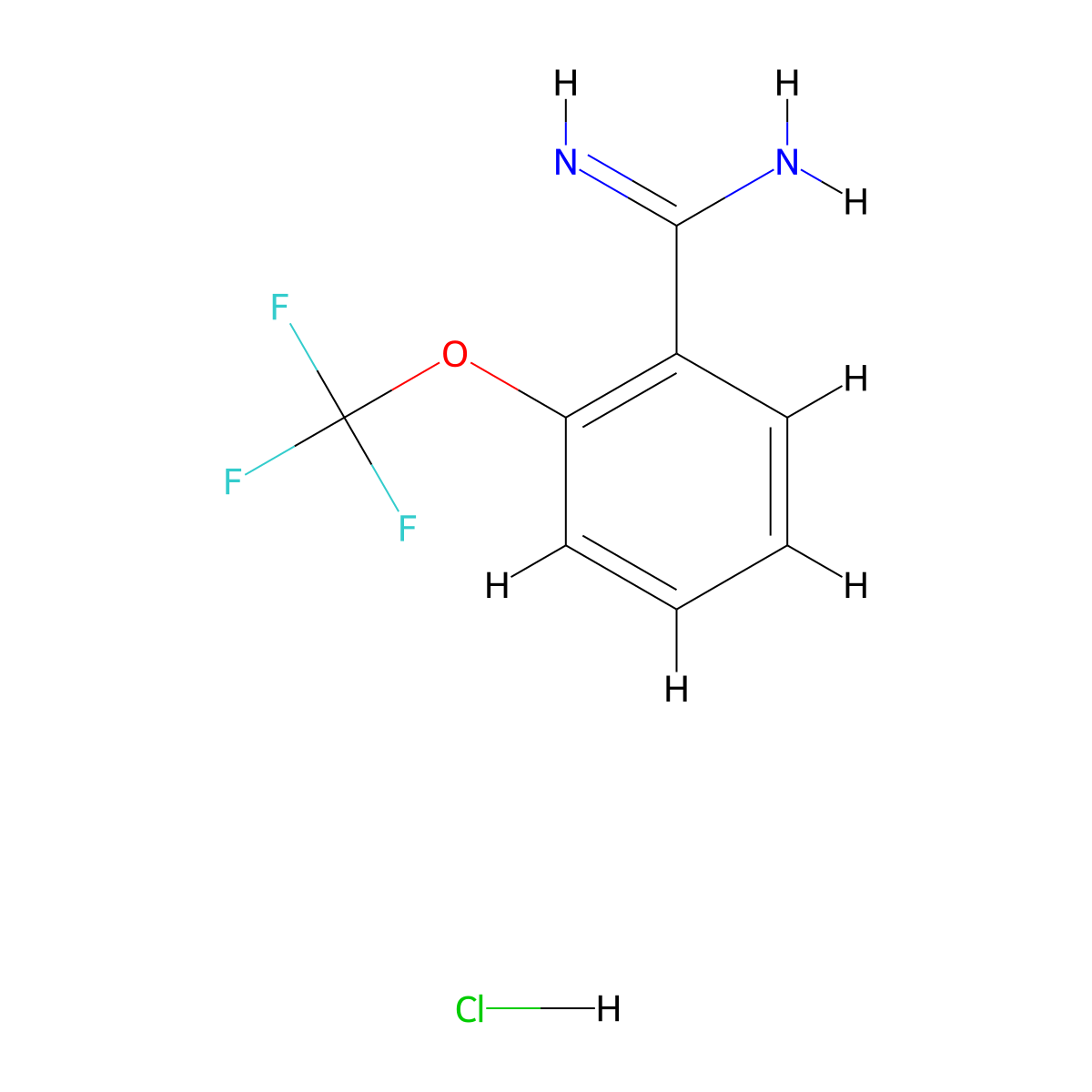 2-(Trifluoromethoxy)benzimidamide hydrochloride molecular structure, CAS 127979-76-4