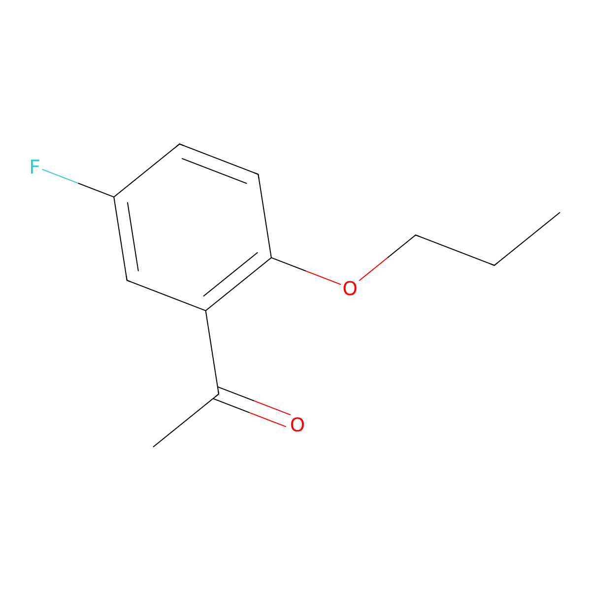 1-(5-Fluoro-2-propoxyphenyl)ethanone molecular structure, CAS 127980-12-5