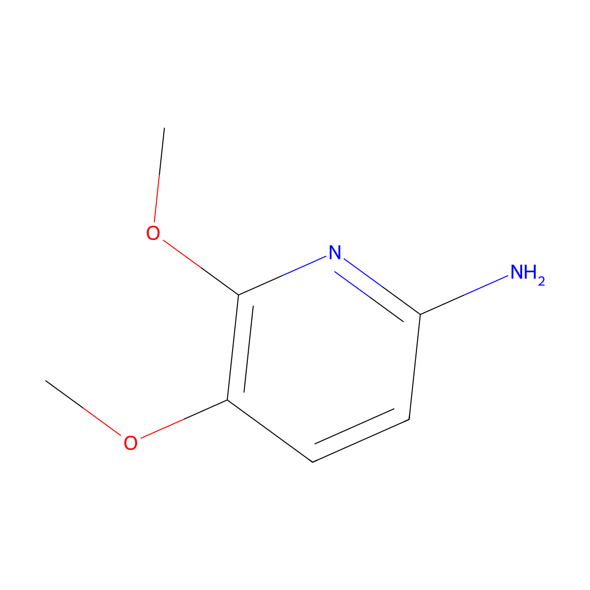 5,6-Dimethoxypyridin-2-amine molecular structure, CAS 127980-46-5