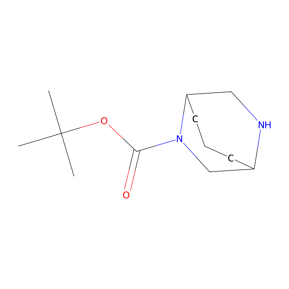 tert-Butyl 6,8-diazabicyclo[3.2.2]nonane-6-carboxylate molecular structure, CAS 1279814-99-1
