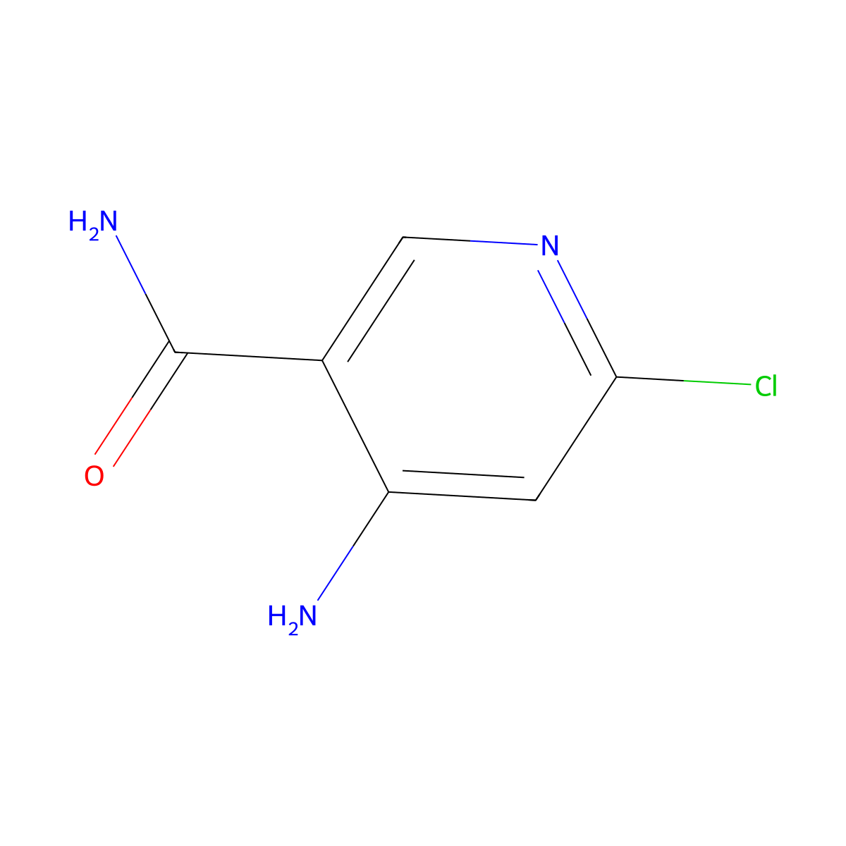 4-Amino-6-chloropyridine-3-carboxamide molecular structure, CAS 1279815-28-9