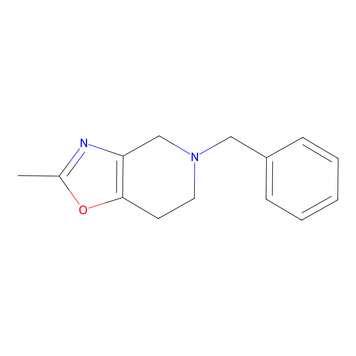5-Benzyl-2-methyl-4,5,6,7-tetrahydrooxazolo[4,5-c]pyridine molecular structure, CAS 1279818-69-7