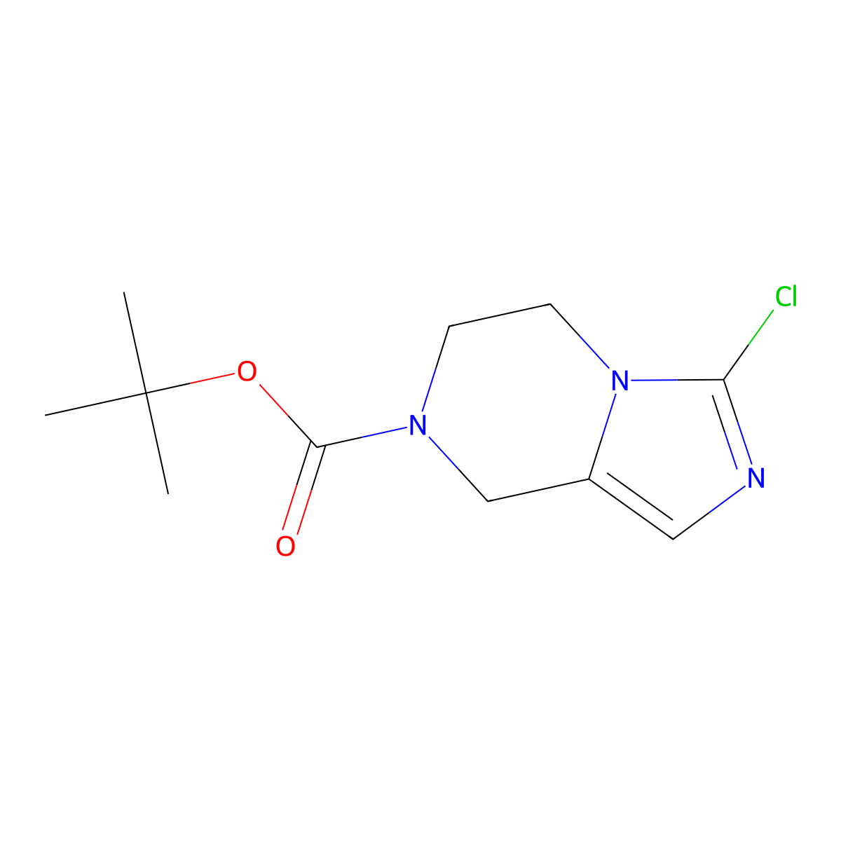 tert-Butyl 3-chloro-5,6-dihydroimidazo[1,5-a]pyrazine-7(8H)-carboxylate molecular structure, CAS 1279818-93-7