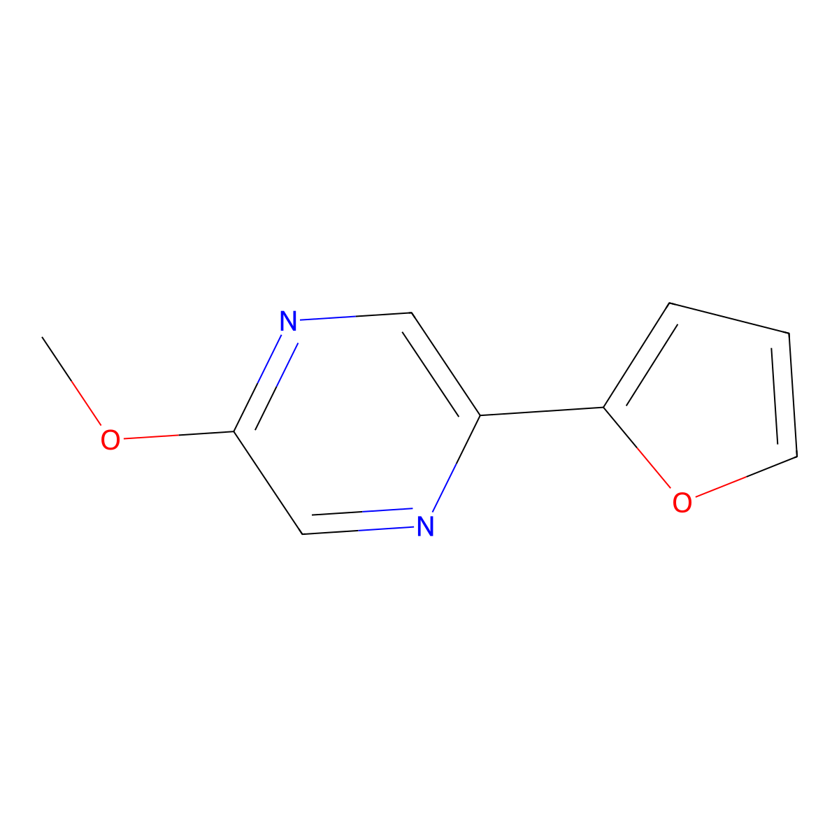 2-(Furan-2-yl)-5-methoxypyrazine molecular structure, CAS 1279821-28-1
