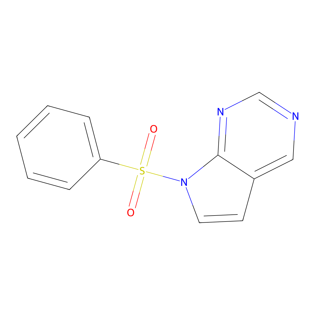7-(Phenylsulfonyl)-7H-Pyrrolo[2,3-d]pyrimidine molecular structure, CAS 1279872-89-7