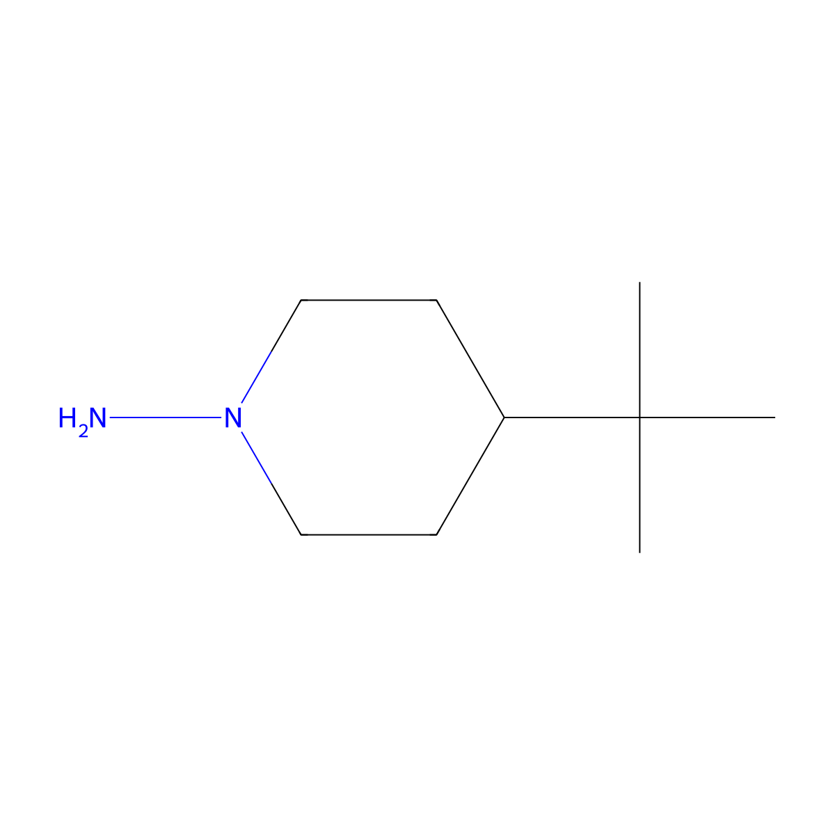 4-(tert-Butyl)piperidin-1-amine molecular structure, CAS 1279877-07-4