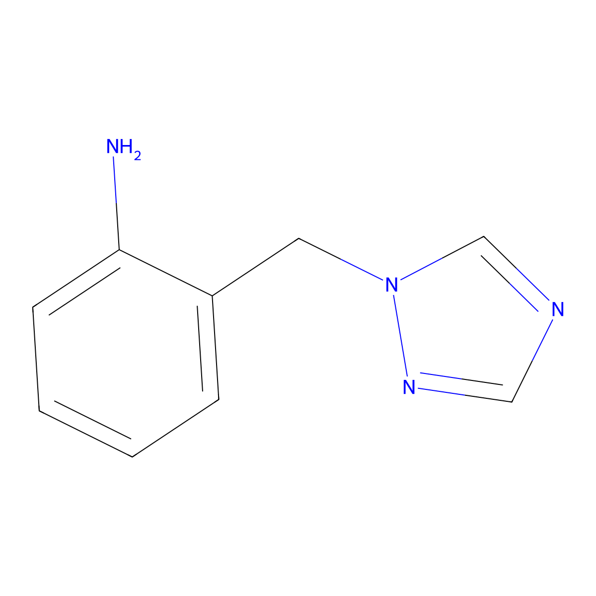 2-[(1H-1,2,4-triazol-1-yl)methyl]aniline molecular structure, CAS 127988-21-0