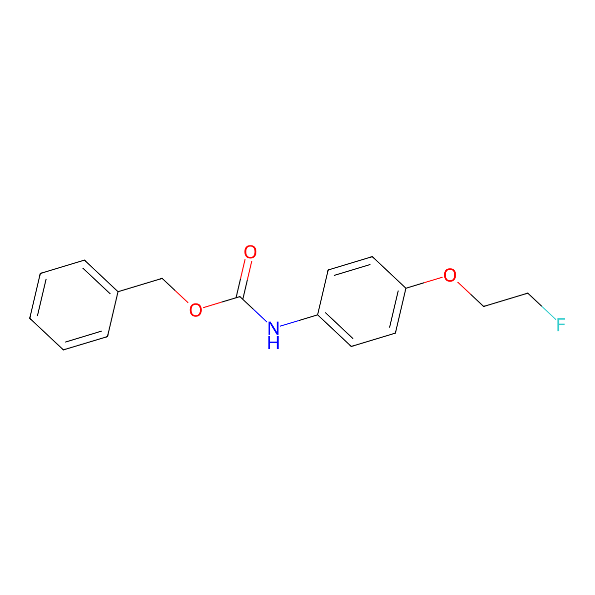 benzyl N-[4-(2-fluoroethoxy)phenyl]carbamate molecular structure, CAS 127989-95-1