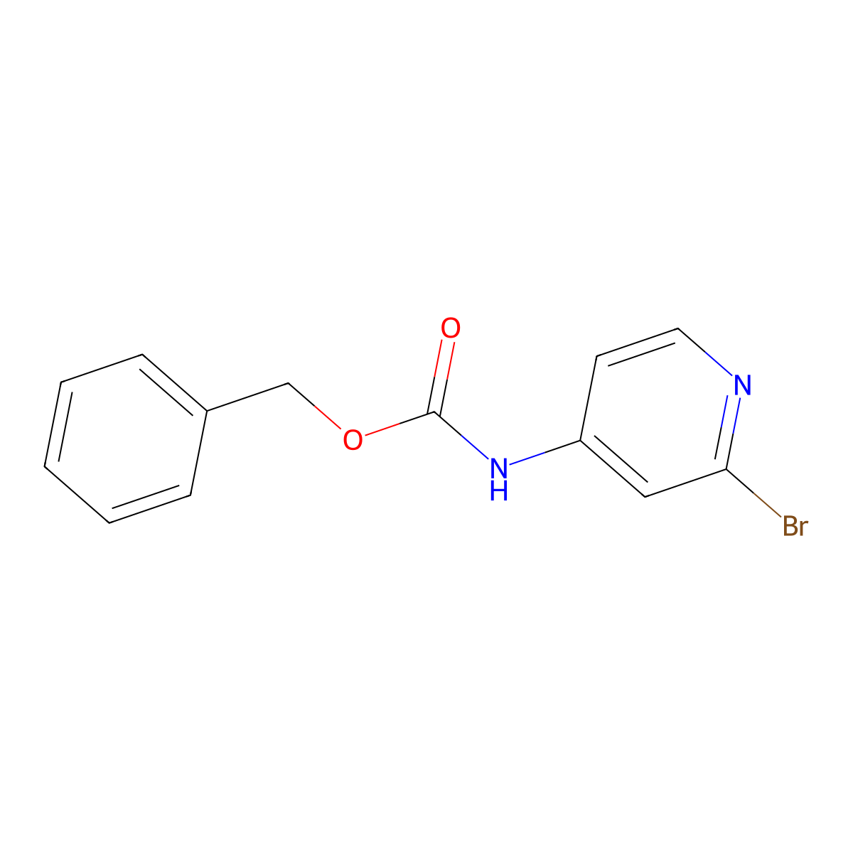 benzyl N-(2-bromopyridin-4-yl)carbamate molecular structure, CAS 1279894-68-6