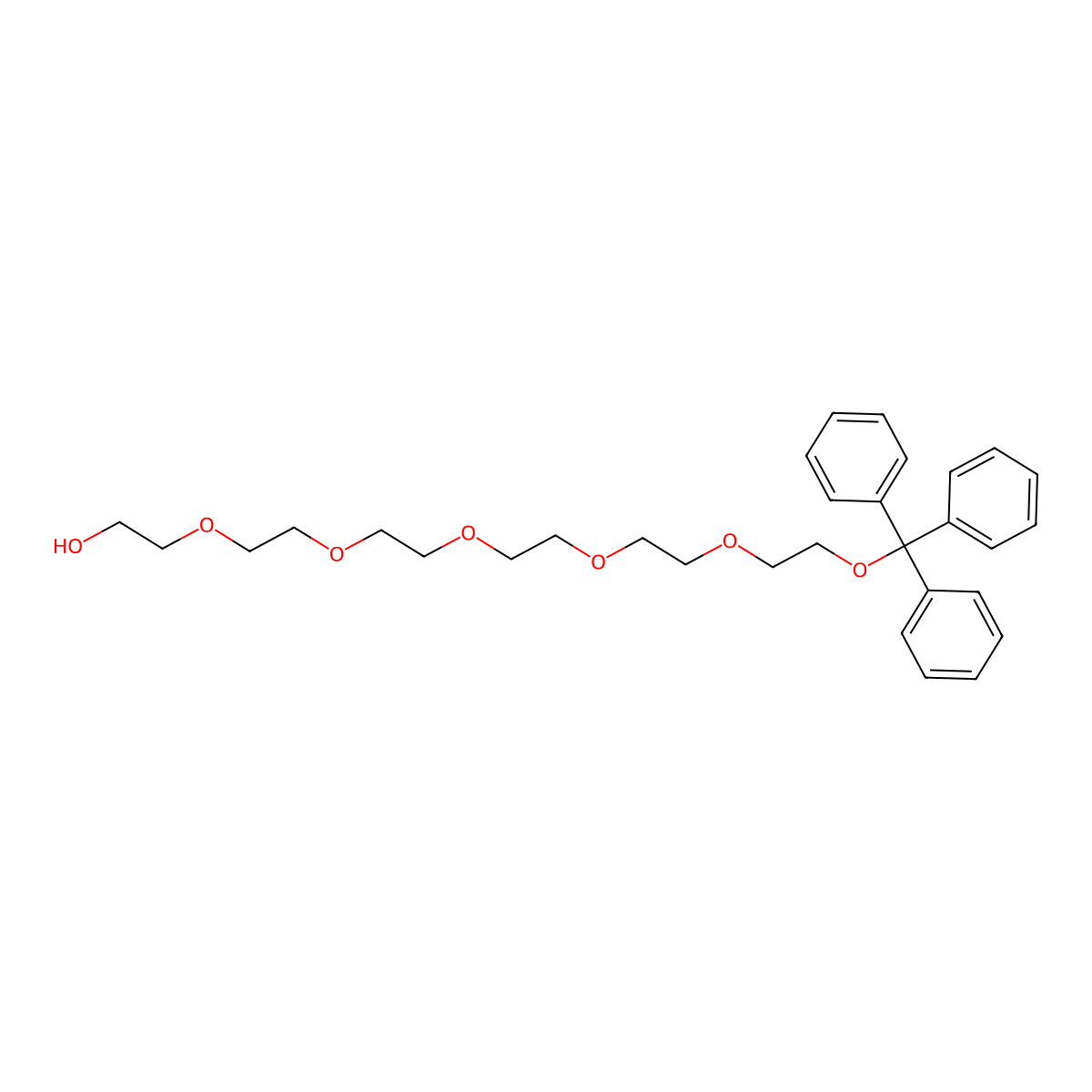 Tr-PEG7 molecular structure, CAS 127999-16-0
