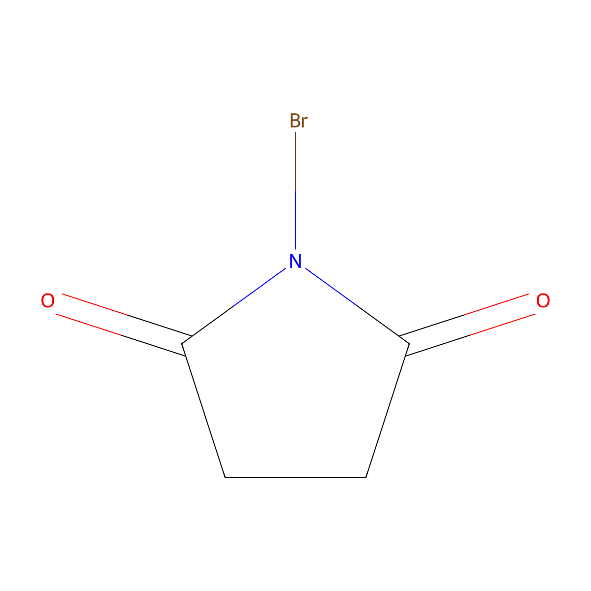 N-bromobutanimide molecular structure, CAS 128-08-5