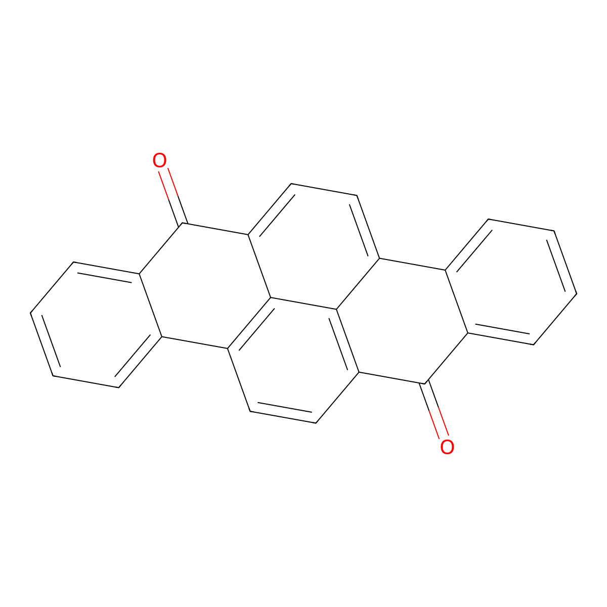Dibenzo(b,def)chrysene-7,14-dione molecular structure, CAS 128-66-5