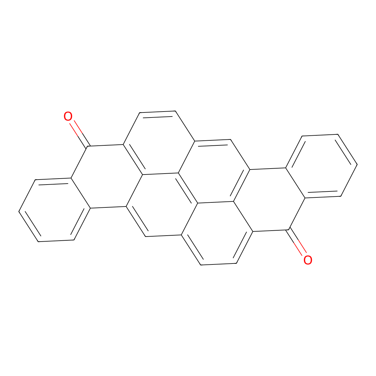 8,16-Pyranthrenedione molecular structure, CAS 128-70-1