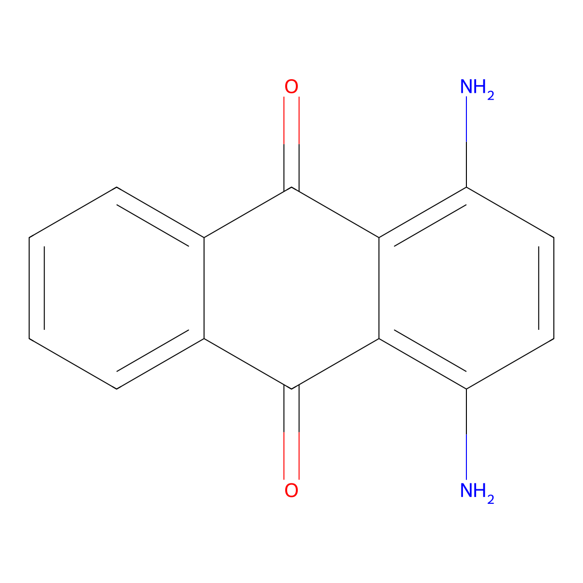 Disperse Violet 1 molecular structure, CAS 128-95-0