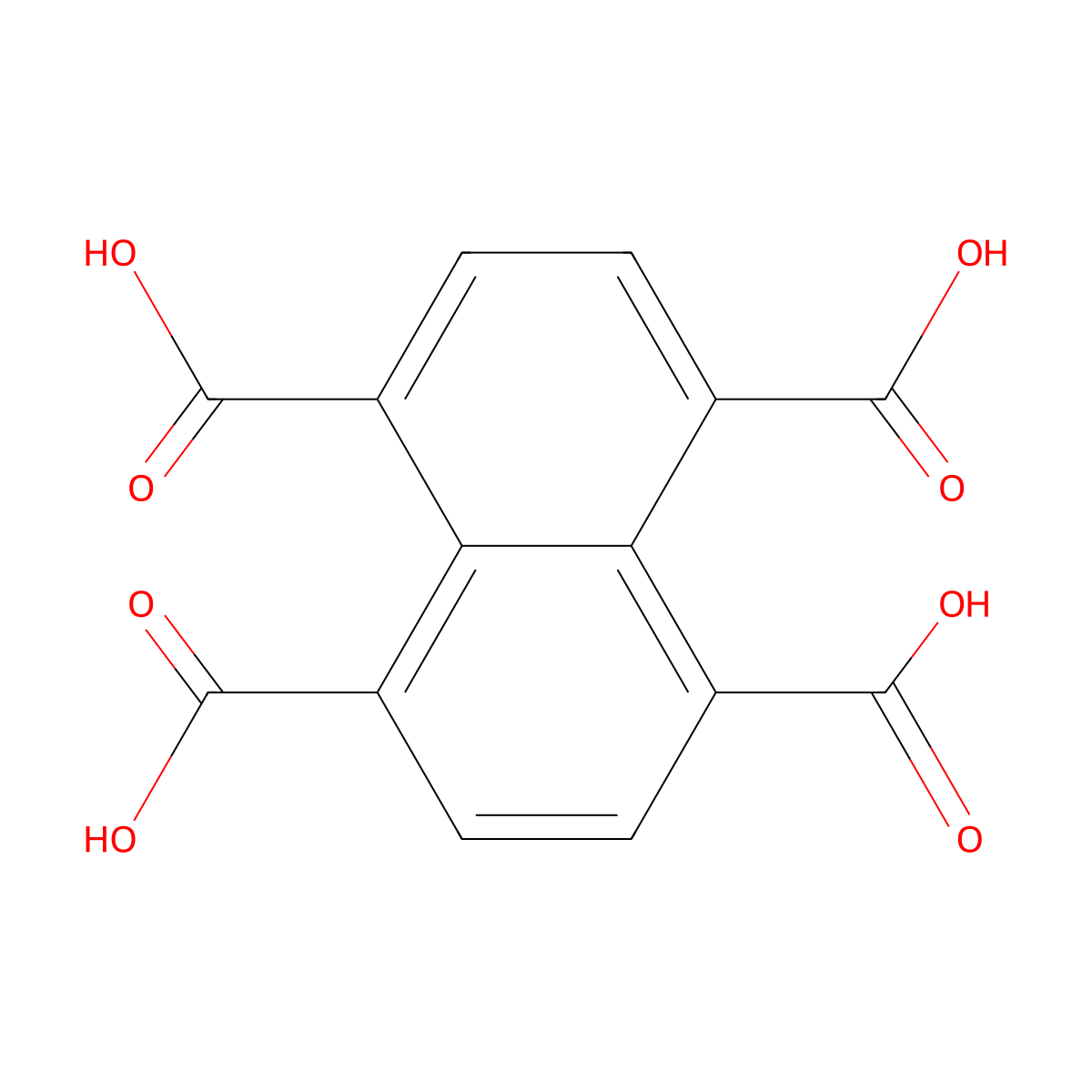 1,4,5,8-Naphthalenetetracarboxylic acid molecular structure, CAS 128-97-2
