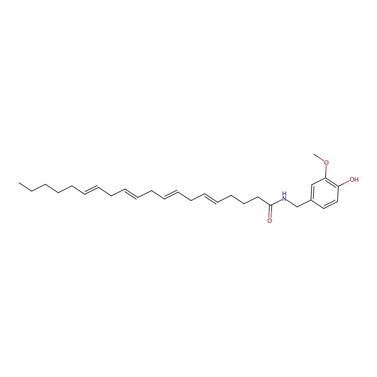 Arvanil molecular structure, CAS 128007-31-8