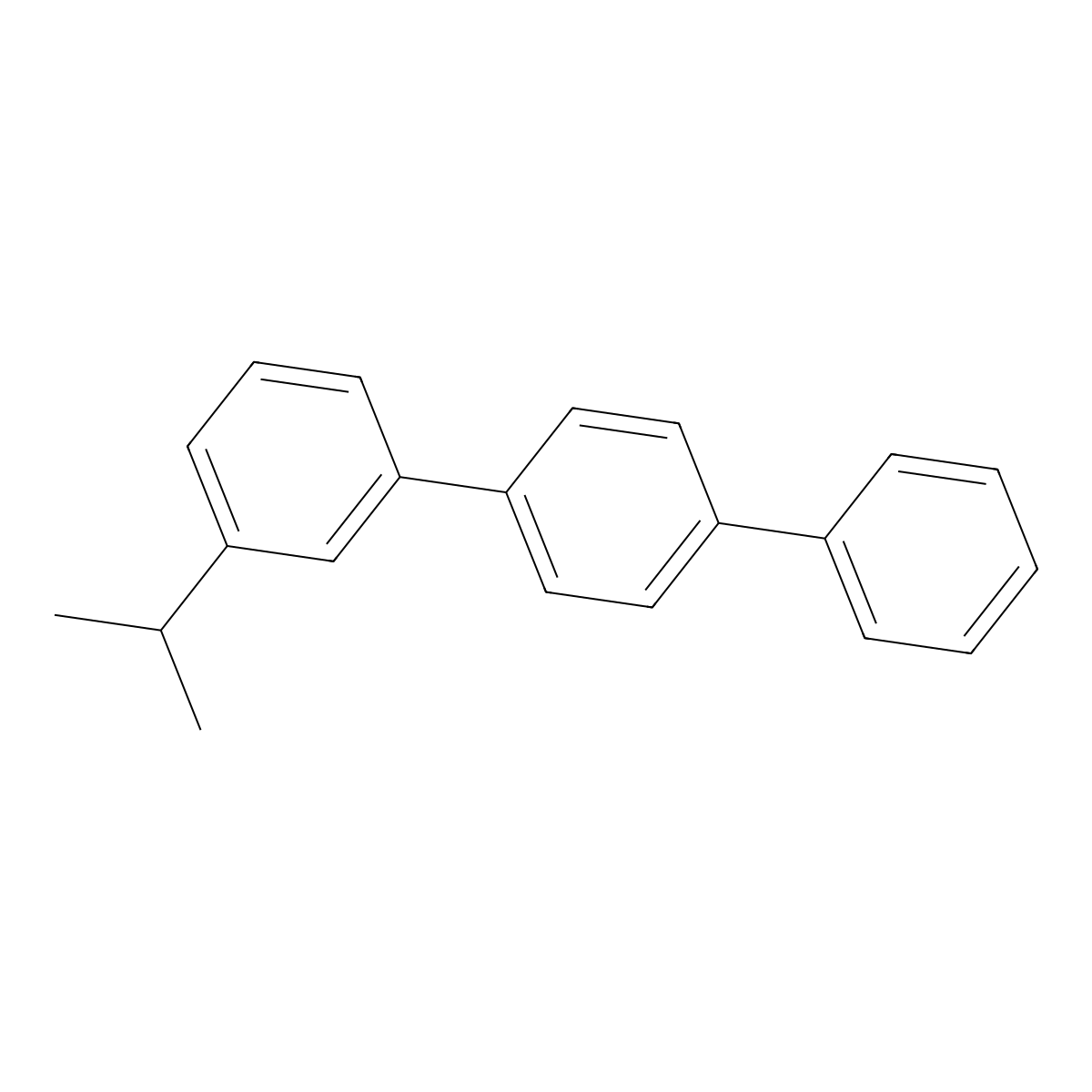 1-Phenyl-4-(3-propan-2-ylphenyl)benzene molecular structure, CAS 128007-63-6