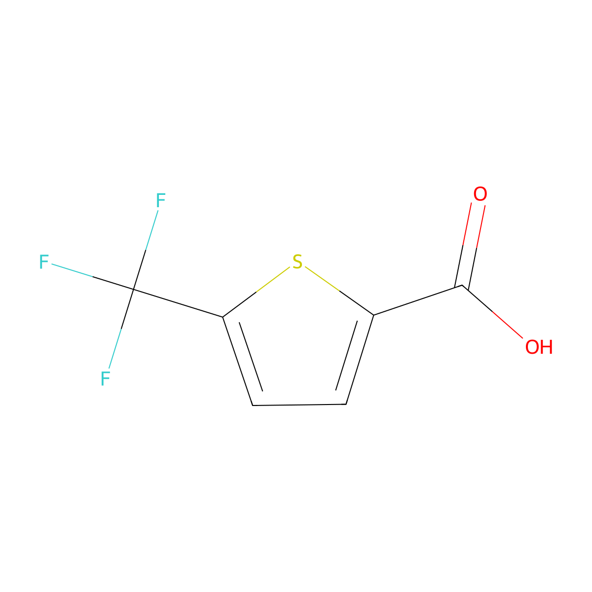5-(Trifluoromethyl)thiophene-2-carboxylic acid molecular structure, CAS 128009-32-5