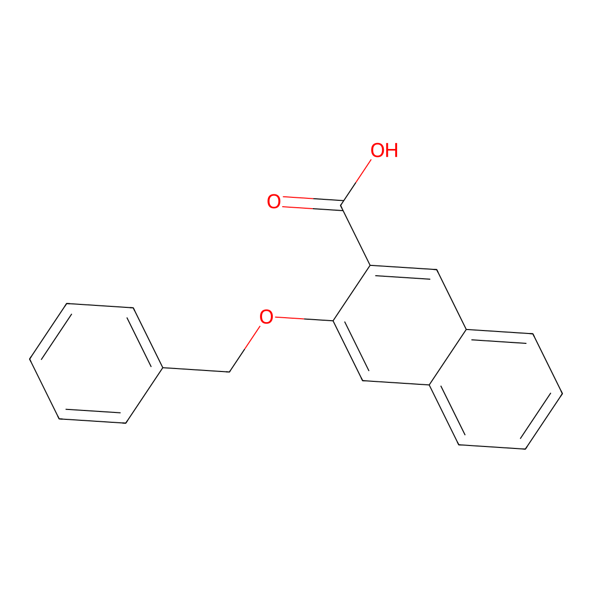 3-(Benzyloxy)naphthalene-2-carboxylic acid molecular structure, CAS 128019-31-8