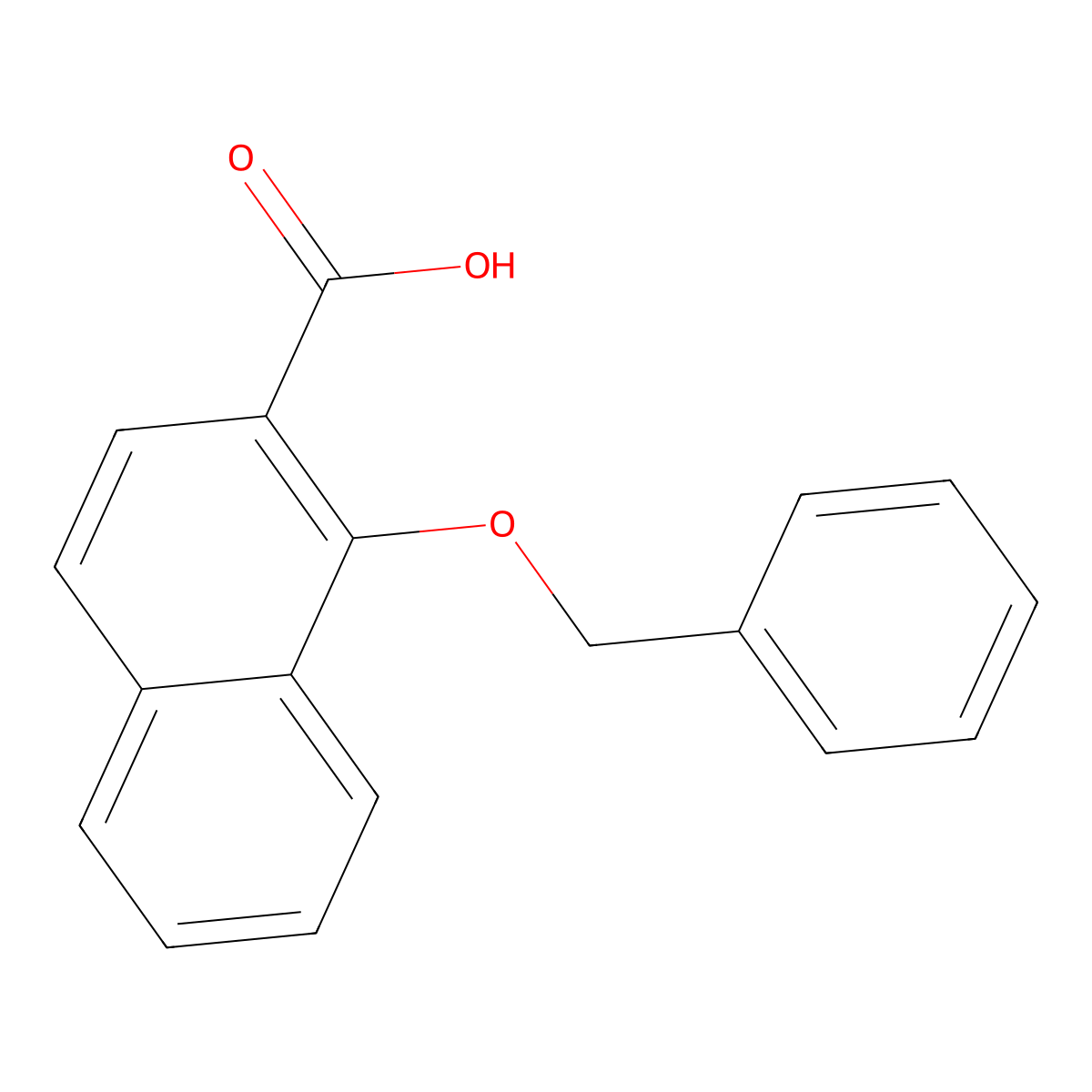 1-(Benzyloxy)-2-naphthoic acid molecular structure, CAS 128019-42-1